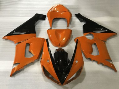 Shop 2005-2006 Kawasaki ZX6R Motorcycle Fairings - Orange Black