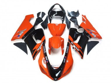 Shop 2005-2006 Kawasaki ZX6R Motorcycle Fairings - Orange Black Elf