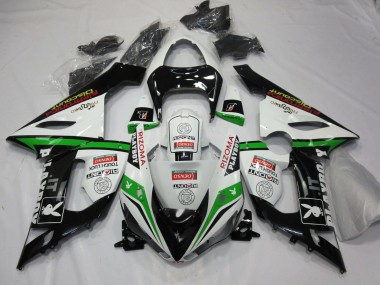 Shop 2005-2006 Kawasaki ZX6R Motorcycle Fairings - White Black Green Red Rizoma Playboy