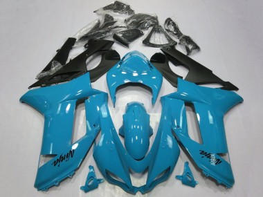 Shop 2007-2008 Kawasaki ZX6R Motorcycle Fairings - Blue Black