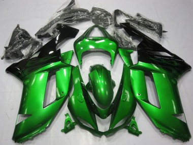 Shop 2007-2008 Kawasaki ZX6R Motorcycle Fairings - Green Black