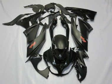 Shop 2007-2008 Kawasaki ZX6R Motorcycle Fairings - Matte Black Black Red