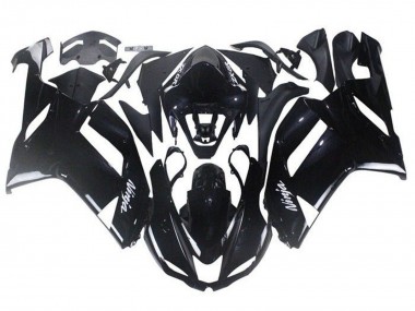 Shop 2007-2008 Kawasaki ZX6R Abs Motorcycle Fairings - Glossy Black
