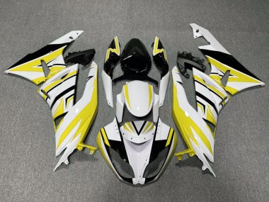 Shop 2009-2012 Kawasaki ZX6R Motorcycle Fairings - White Yellow Black