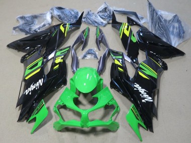 Shop 2019-2022 Kawasaki ZX6R Motorcycle Fairings - Green Yellow Glossy Black
