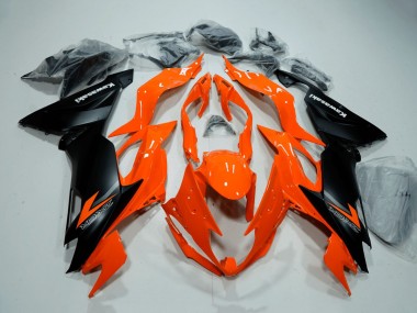 Shop 2019-2022 Kawasaki ZX6R Motorcycle Fairings - Orange Matte Black
