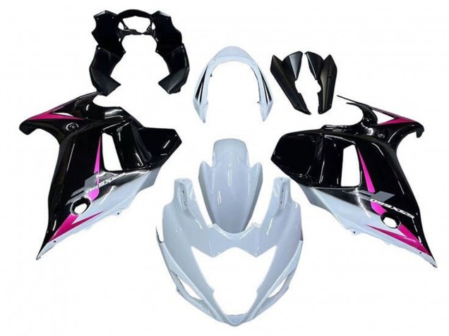 2008-2013 Suzuki GSX650F Motorcycle Fairings - White Black Pink