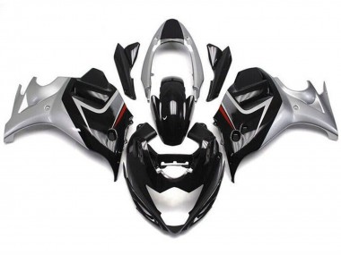 Shop 2008-2013 Suzuki GSX650F Motorcycle Fairings - Glossy Black Silver