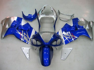 Shop 1996-2007 Suzuki GSXR 1300 Hayabusa Motorcycle Fairings - Blue Silver Red