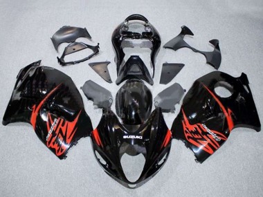 Shop 1996-2007 Suzuki GSXR 1300 Hayabusa Motorcycle Fairings - Glossy Black Red