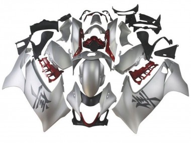 Shop 2021-2025 Suzuki GSXR 1300&nbsp;Hayabusa Motorcycle Fairings - Silver Dark Red