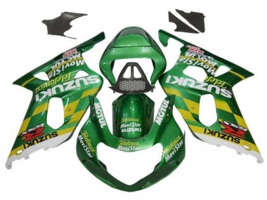 Shop 2000-2002 Suzuki GSXR1000 Motorcycle Fairings - Green Yellow White Motul