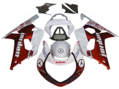 Shop 2000-2002 Suzuki GSXR1000 Motorcycle Fairings - White Red Jordan