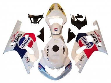 Shop 2000-2002 Suzuki GSXR1000 Motorcycle Fairings - White Red Blue Pepsi