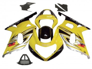 Shop 2000-2002 Suzuki GSXR1000 Motorcycle Fairings - Yellow Silver Glossy Black