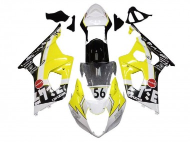 Shop 2003-2004 Suzuki GSXR 1000 Motorcycle Fairings - Yellow White Black