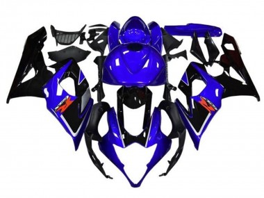 Shop 2005-2006 Suzuki GSXR 1000 Motorcycle Fairings - Blue Black White Stripe