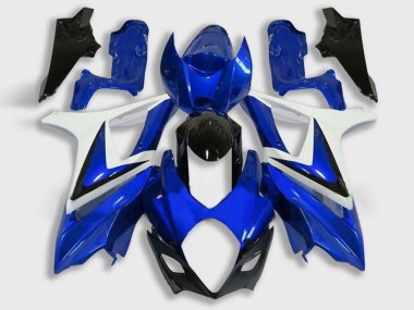 Shop 2005-2006 Suzuki GSXR 1000 Motorcycle Fairing - White Blue Black