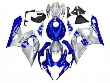 Shop 2005-2006 Suzuki GSXR 1000 Motorcycle Fairings - Blue Silver