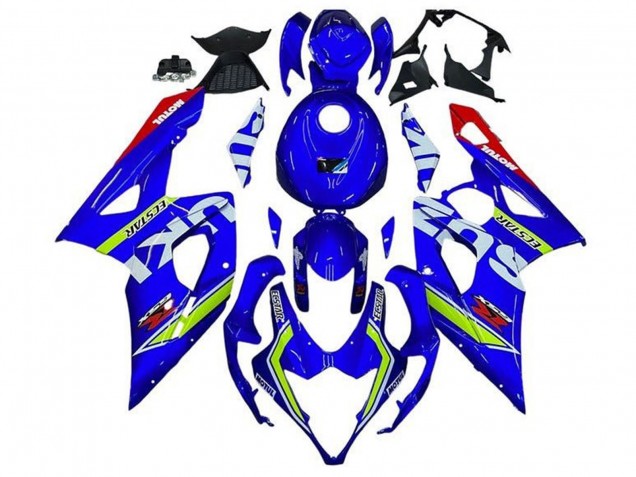 2005-2006 Suzuki GSXR 1000 Motorcycle Fairings - Blue Green White Red
