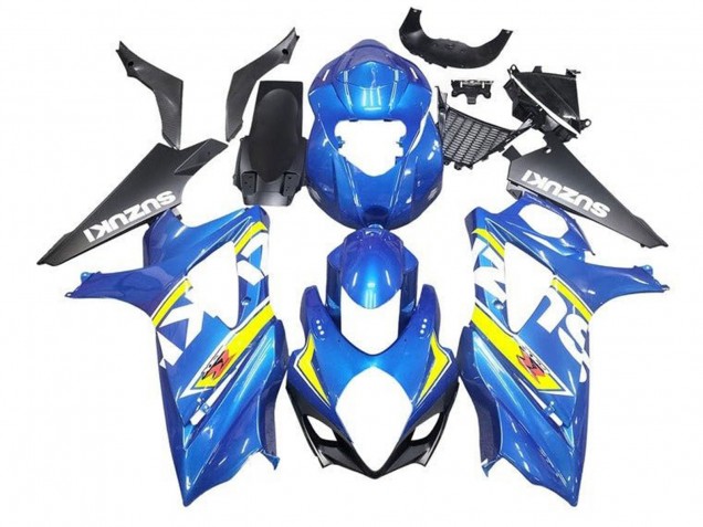 2005-2006 Suzuki GSXR 1000 Motorcycle Fairings - Blue Yellow White Black