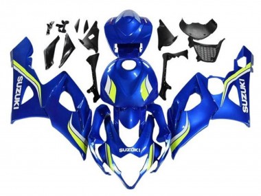 Shop 2005-2006 Suzuki GSXR 1000 Motorcycle Fairings - Blue Yellow White