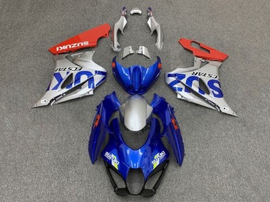 Shop 2017-2024 Suzuki GSXR1000 Motorcycle Fairings - Blue Silver Red