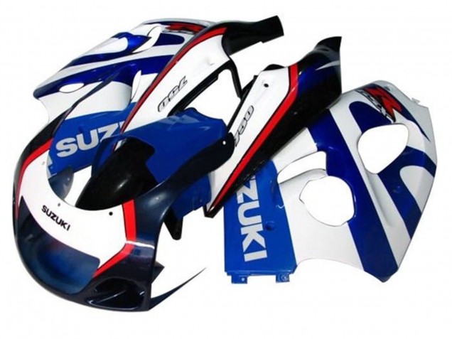 1996-2000 Suzuki GSXR 600 / GSXR 750 Motorcycle Fairings - Blue White Dark Blue Red