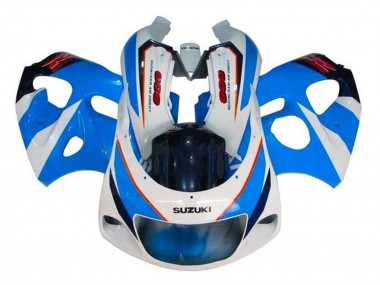Shop 1996-2000 Suzuki GSXR 600 / GSXR 750 Motorcycle Fairings - Blue White Red