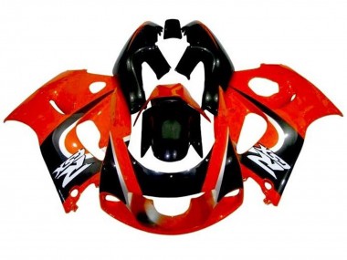 Shop 1996-2000 Suzuki GSXR 600 / GSXR 750 Motorcycle Fairings - Red Black Silver