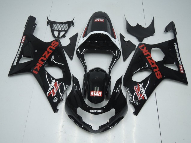 2001-2003 Suzuki GSXR 600 / GSXR 750 Motorcycle Fairings - Glossy Black Red White Yoshimura