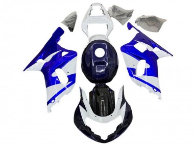 Shop 2001-2003 Suzuki GSXR 600 / GSXR 750 Motorcycle Fairings - White Blue Black
