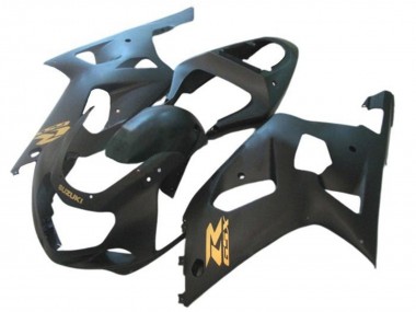 Shop 2001-2003 Suzuki GSXR 600 / GSXR 750 Motorcycle Fairings - Matte Black Gold