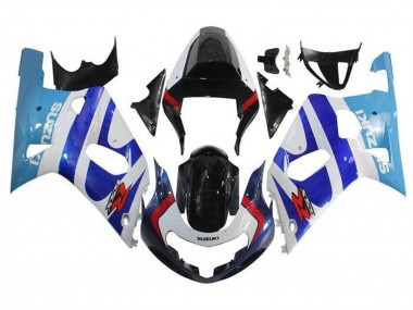 Shop 2001-2003 Suzuki GSXR 600 / GSXR 750 Motorcycle Fairings - White Triple Blue Glossy Black Red