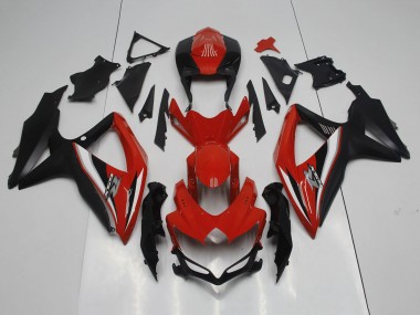 Shop 2008-2010 Suzuki GSXR 600 / GSXR 750 Motorcycle Fairings - Red Black White Silver