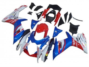 Shop 2011-2024 Suzuki GSXR 600 / GSXR 750 Motorcycle Fairings - Blue White Red Motul