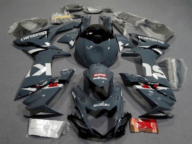 Shop 2011-2024 Suzuki GSXR 600 / GSXR 750 Motorcycle Fairings - Dark Nardo Grey White Black Red Motul