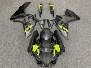 Shop 2011-2024 Suzuki GSXR 600 / GSXR 750 Motorcycle Fairings - Grey Black Neon Yellow