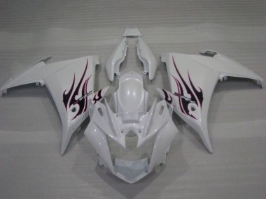 Shop 2009-2015 Yamaha FZ6R Motorcycle Fairings - White Flame