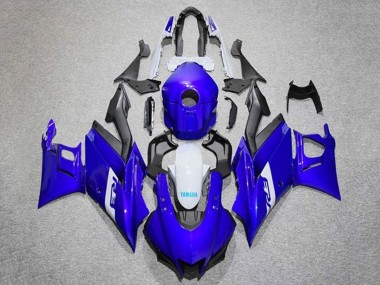 Shop 2019-2021 Yamaha YZF R3/R25 Motorcycle Fairings - Blue White Matte Black