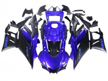 Shop 2019-2021 Yamaha YZF R3/R25 Motorcycle Fairings - Blue Matte Black