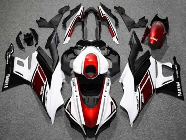Shop 2022-2024 Yamaha YZF R3/R25 Motorcycle Fairings - White Red Black
