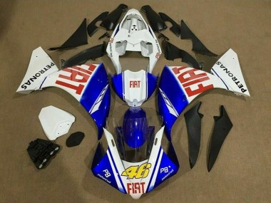 Shop 2009-2011 Yamaha YZF 1000 R1 Motorcycle Fairings - White Blue Red Fiat Petronas