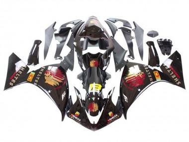 Shop 2012-2014 Yamaha YZF 1000 R1 Motorcycle Fairings - Glossy Black Red Yellow Sheltes