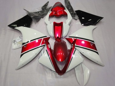 Shop 2012-2014 Yamaha YZF 1000 R1 Motorcycle Fairings - White Red Glossy Black