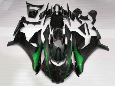 Shop 2015-2019 Yamaha YZF 1000 R1 Motorcycle Fairings - Faux Carbon Fiber Green