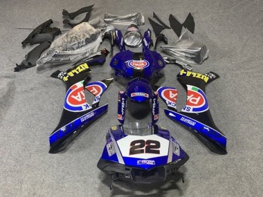 Shop 2015-2019 Yamaha YZF 1000 R1 Motorcycle Fairings - Blue White Black Red Pata 22