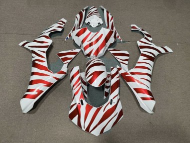 Shop 2015-2019 Yamaha YZF 1000 R1 Motorcycle Fairings - White Red Zebra