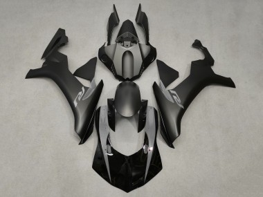 Shop 2015-2019 Yamaha YZF 1000 R1 Motorcycle Fairings - Matte Black Glossy Black