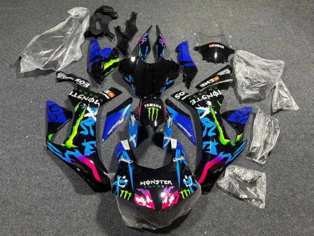 2020-2025 Yamaha YZF 1000 R1 Motorcycle Fairings - Black Blue Pink Monster